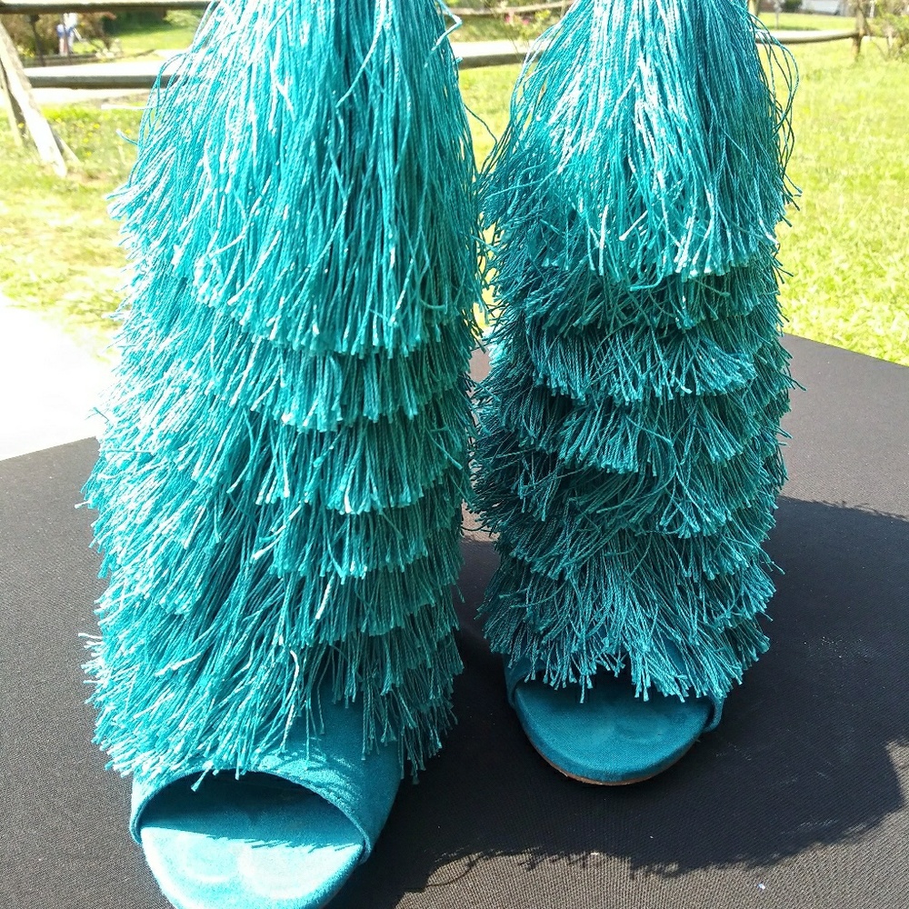 Fringe Heel Bootie